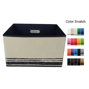 Wholesale Foldable Closet Storage Box Toy Storage Chest Box With Lid Wardrobe Clothes Organizer Non Woven Storage Box With Lid