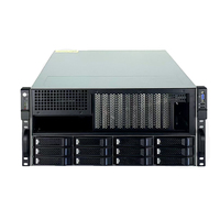 Serveur GPU 5U 6U, boîtier de serveur en rack, serveur 8 graphiques, 12*2,5 pouces ou 3,5 pouces HDD, plateforme d'entraînement de l'IA ChatGPT, châssis de serveur GPU