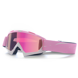 Unisex gradiente rosa TPU telaio iridescente occhiali sportivi antipolvere casco da equitazione antivento per ciclismo moto sci - Product Image 6