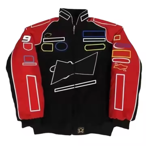 Veste matelassée décontractée douce et légère de haute qualité Bomber de randonnée d'hiver OEM personnalisé avec un design de course <span class=keywords><strong>F1</strong></span> vintage pour la randonnée - Product Image 3