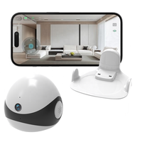 Caméra Robot Connectée Sans Fil 2K HD pour Animaux de Compagnie, Moniteur Intelligent IA Mobile pour Chiens et Chats avec Patrouille Automatique et Auto-Recharge pour la Sécurité Domestique