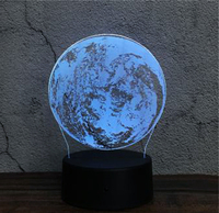 Lampe de gravure lumineuse romantique créative 3d led personnalisée Boule de cristal lumineuse Veilleuse avec base en bois Lampe de décoration de table
