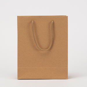 Bolsas de transporte de <span class=keywords><strong>Boutique</strong></span>, productos de marca personalizados, Bolsas de papel de embalaje de compras de regalo, recicladas, marrón, blanco y negro - Product Image 2