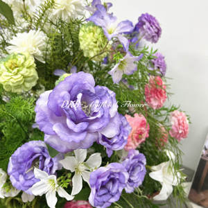 Colorful Spring Forest Series Wedding Flower Arrangement Artificial 70cm Flower Ball for Wedding <b>Table</b> Decoration - Product Image 3