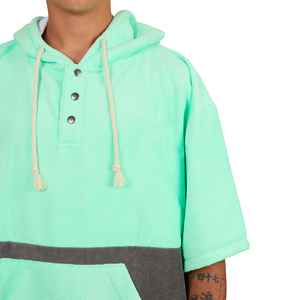 Stock Microfibra Cambio de playa Bata Traje de neopreno Cambio de Poncho Toalla con capucha Bata Surf Poncho Ropa deportiva Rectángulo Impreso - Product Image 3