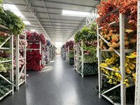 Allée de fleurs artificielles en soie blanches faites à la main pour mariage, décoration florale en soie artificielle, allée de roses blanches de 200 cm