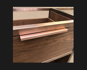 Gambe per Strutture Metalliche in Ottone Satinato, Gambe per Mobili, Lavabi, Console, Strutture per Armadietti per Camere d'Albergo, Basi per Mobili da Bagno - Product Image 4