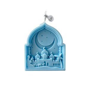 Bougie parfumée rétro en forme d'arche, sculptée, motif Chameau du Désert et Lune, pour la décoration intérieure et les cadeaux de fête - Product Image 5