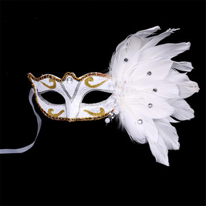 <span class=keywords><strong>Masque</strong></span> en dentelle de plumes d'Halloween-7.87x5.91 pouces, <span class=keywords><strong>masque</strong></span> vénitien peint à la <span class=keywords><strong>main</strong></span>, accessoire de costume de fête/théâtre pour femmes - Product Image 1