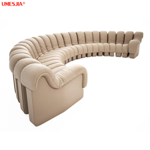 Unit <span class=keywords><strong>Sofa</strong></span> Bentuk Ular untuk Ruang Tamu Modern, Kombinasi <span class=keywords><strong>Sofa</strong></span> <span class=keywords><strong>DIY</strong></span> Bentuk S, Kombinasi Bebas, <span class=keywords><strong>Sofa</strong></span> Beludru PU - Product Image 3