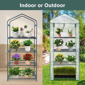 PE Couverture Petite Serre De Jardin <span class=keywords><strong>Intérieur</strong></span> Extérieur Graines & Semis Botanique Fleur Légumes Chambre - Product Image 2