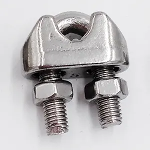 Prix de gros Offre Spéciale DIN741 SUS304/316 Clips de câble métallique en acier inoxydable Serre-câble en stock pour la vente