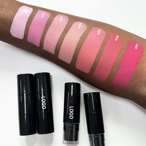 Bâton de joues rose avec logo personnalisable avec pinceau bâtonnets de blush crème blush noirs blush vegan label privé <span class=keywords><strong>stick</strong></span> blush - Product Image 1