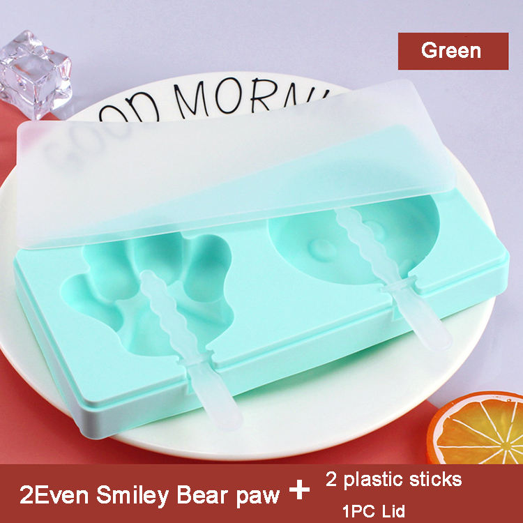 Vert 2 Même Smiley Ensemble de patte d'ours