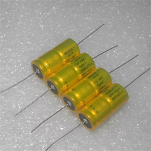 Condensateur électrolytique en aluminium <span class=keywords><strong>NOVEA</strong></span> 50V 2200UF C033 18x40MM axial or, filtre anti-bruit - Product Image 2