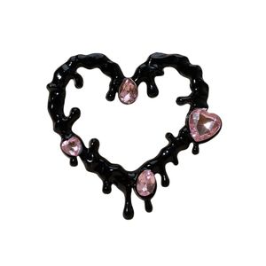 奢华珠光心形水钻魅力金属设计师垃圾手机壳DIY装饰魅力 - Product Image 6