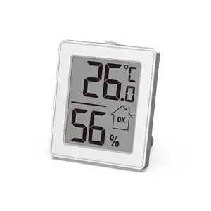 EWETIME – thermomètre et hygromètre d'intérieur minimaliste, petite décoration de bureau numérique pour la maison