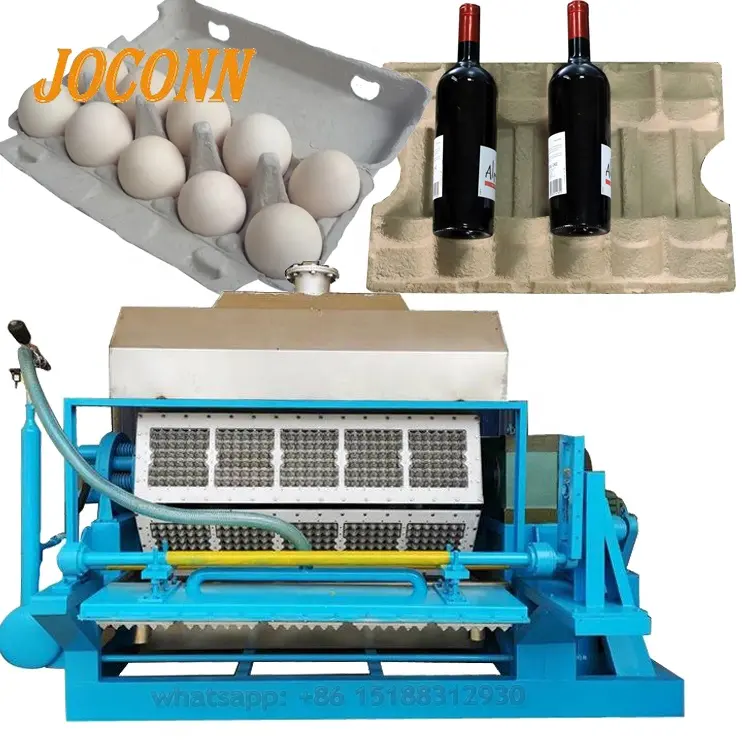 Bandeja do ovo da máquina/reciclada 1000 pcs/h, equipamento de produção/bandeja do ovo do molde da polpa