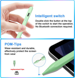 Lápiz Óptico Activo para Pantalla Táctil, Punta Fina de 1.5 mm, Lápices Digitales Recargables para Tableta <span class=keywords><strong>Apple</strong></span> iPad - Product Image 6