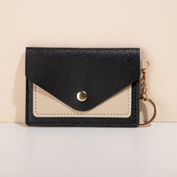 Chaud mignon mode Pu cuir poche Mini porte-monnaie porte-clés portefeuille femmes changement pochette crédit porte-carte portefeuille porte-clés