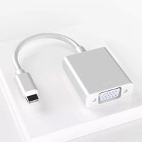 Adaptador de Aluminio Tipo-C a VGA 1080P60Hz Thunderbolt3 Plug&Play para MacBook, Laptop, Monitor, Proyector, Modo DP Alt, OEM