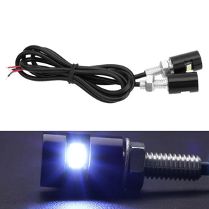 Ampoule LED universelle 12V 2 LED 5630SMD pour plaque d'immatriculation de moto et voiture, à visser - Product Image 1