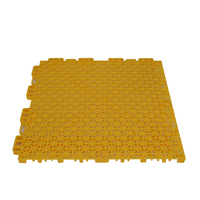 Dalles de sol sportives modulaires emboîtables, absorbant les chocs, résistantes aux UV, pour surfaces de terrains extérieurs