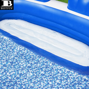 Piscina Inflable Redonda Extra Grande de PVC Reforzado <span class=keywords><strong>con</strong></span> Reposacabezas Tipo Sofá, Tamaño Familiar para Exteriores - Product Image 3