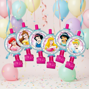 Soffiatori Disney Princess Party, 6 Pezzi, Rosa, per Feste di Compleanno per Bambini - Product Image 3