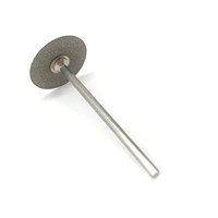 Disque de meulage diamanté compatible, disque fritté double face, tige HP de 2,35 mm, 3 niveaux de granulométrie