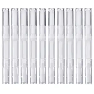 Empty Twist Pen - 3ml Empty Transparent Twist Nail Pen Brush Cosmetic Container Lip Gloss Eyelash Growth Teeth Whitening