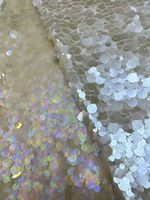 Robe de soirée haute couture à sequins et perles, tissu en dentelle à sequins, dernière collection