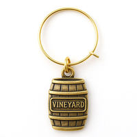 Cadeaux promotionnels pour fêtes, décorations, 16 pièces par ensemble, marqueurs de verres à vin en métal champagne, breloques pour verres à vin