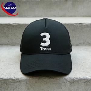 Casquette de sport personnalisée QZFSO avec broderie, casquette de baseball respirante, casquette trucker en mousse à 6 panneaux, ajustable, Gorras - Product Image 1