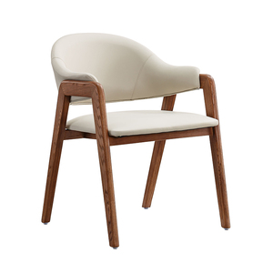 Sillas de Comedor Giratorias de Ratán y Nogal en Oferta, Sillas de Comedor Ergonómicas con Respaldo de Mimbre y Brazos Curvos, Sillas de Comedor con Estructura de Madera Curvada - Product Image 1