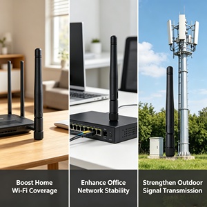 <span class=keywords><strong>Antena</strong></span> Externa Omnidireccional de 2.4GHz para <span class=keywords><strong>Celular</strong></span> y Wifi, Tipo Vertical de Goma, Personalizada de Fábrica, 2400-2500MHz - Product Image 3