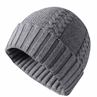 Bonnet d'hiver en acrylique tricoté sur mesure avec revers, style streetwear, bonnet de pêcheur pour femme