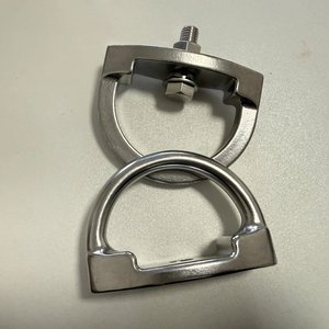 Plaque <span class=keywords><strong>d</strong></span>'<span class=keywords><strong>ancrage</strong></span> fixe en acier inoxydable avec anneau en <span class=keywords><strong>D</strong></span>, tête et queue amovibles, dispositif <span class=keywords><strong>d</strong></span>'<span class=keywords><strong>ancrage</strong></span> résistant à la corrosion pour système de ligne de vie de <span class=keywords><strong>toiture</strong></span> - Product Image 3