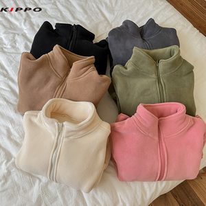 Vestes pour filles Kippo, vêtements chauds pour enfants, en polaire extra épaisse, rembourrés en polyester, avec tissu imprimé - Product Image 2
