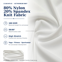 Tissu tricoté en nylon et élasthanne 160 GSM |   Vêtements de sport extensibles pour le yoga et la remise en forme |   Vente en gros, sur mesure, OEM