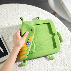 Custodia protettiva in silicone per <span class=keywords><strong>iPad</strong></span> Air3/Air4/Air5 10.2/11 con design a cartone animato di rana con bocca grande, custodia morbida antiurto e antiabrasione - Product Image 4