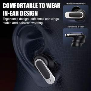 V8 ANC TWS <b>Wireless</b> Earbuds LCD Touch Screen Long Working Time HiFi <b>Alarm</b> Noise Cancelling Earbuds V8 Headphone - Product Image 4