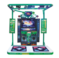 Machine d'arcade de danse à LED pour 2 joueurs, simulateur de rythme commercial à monnayeur pour centres commerciaux et parcs d'attractions