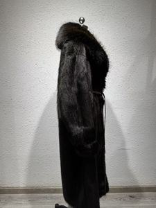 <span class=keywords><strong>Manteau</strong></span> Trench en Fausse Fourrure Écologique de Haute Qualité 2026 pour Femme, <span class=keywords><strong>Long</strong></span> <span class=keywords><strong>Manteau</strong></span> <span class=keywords><strong>Noir</strong></span> en Fausse Fourrure de Vison avec <span class=keywords><strong>Ceinture</strong></span> et Grand Col en Fausse Fourrure de Renard - Product Image 5