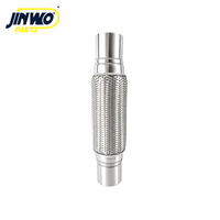 Tubo Flexible de Escape de Acero Inoxidable Trenzado de 2x8x12 Pulgadas, Tubo Flexible de Alta Temperatura para Reparación de Automóviles