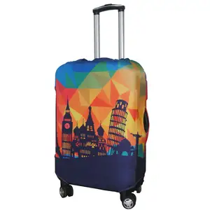 패션 스타일 맞춤형 여름 시간 비치 수하물 커버 스판덱스 여행 가방 보호 커버 판매