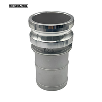 -40 ℃ ~70 ℃   Raccord industriel à levier en alliage d'aluminium Wide Temp E-300, type Camlock, pour réservoirs de fluides industriels