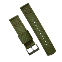 Bracelet de montre en nylon à dégagement rapide avec coutures personnalisées 18mm 20mm 22mm 24mm Bracelet de montre en nylon à double couche