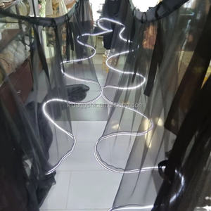 Décoration de plafond LEDA pour événements, lumière RGB toutes couleurs disponibles, draperie de plafond en forme de vague, décoration de scène de mariage - Product Image 4