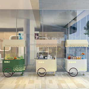 รถเข็นขายป๊อปคอร์นเคลื่อนที่รถเข็นอเนกประสงค์สำหรับงานกิจกรรมเชิงพาณิชย์รถเข็นขายเครื่องดื่มขนมขบเคี้ยวแบบพกพา - Product Image 3